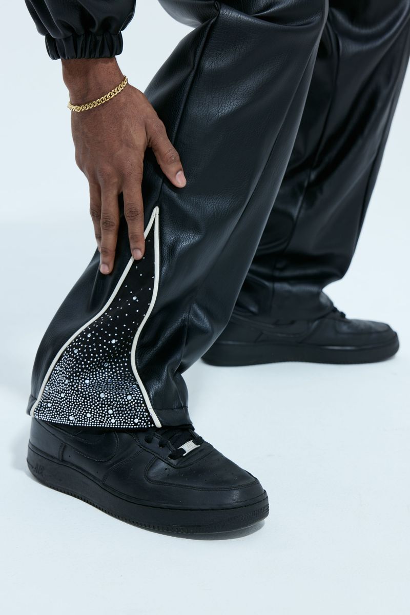 RVS Labs Black Leather / Suede Astral Pants