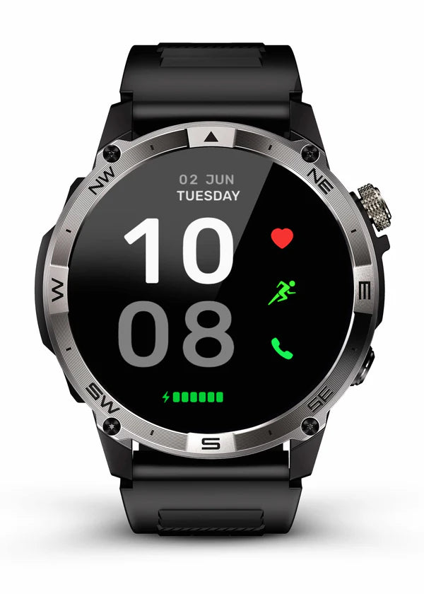 ZE™ Force Smartwatch | AMOLED Always On Display, Satellite GPS, Monitor Stress
