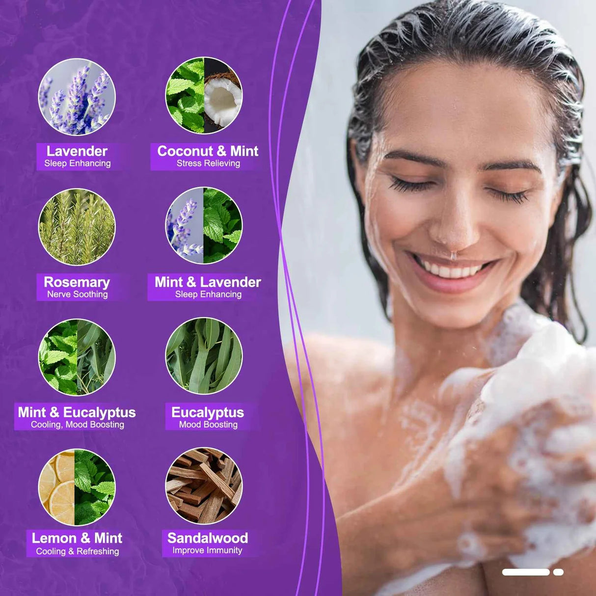 SWCANDY Shower Steamers - 8 Tablets
