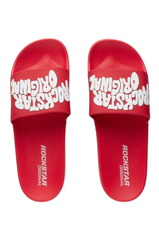 Rockstar Original Nylita Red Slides Size: 7-7.5