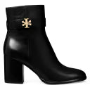 Tory Burch T-Lock 80MM Leather Ankle Boots Size 8.5 medium