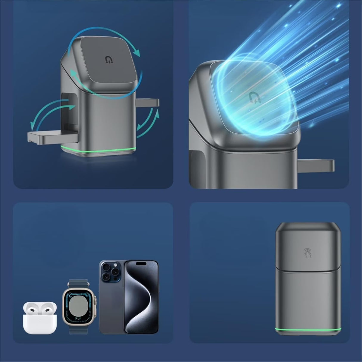 Peonly 3 in 1 Charger