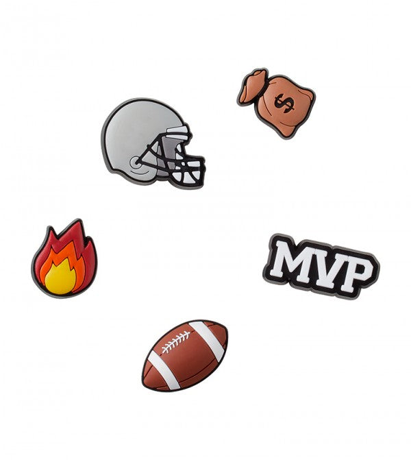 CROC Charms: Football Star 5 Pack