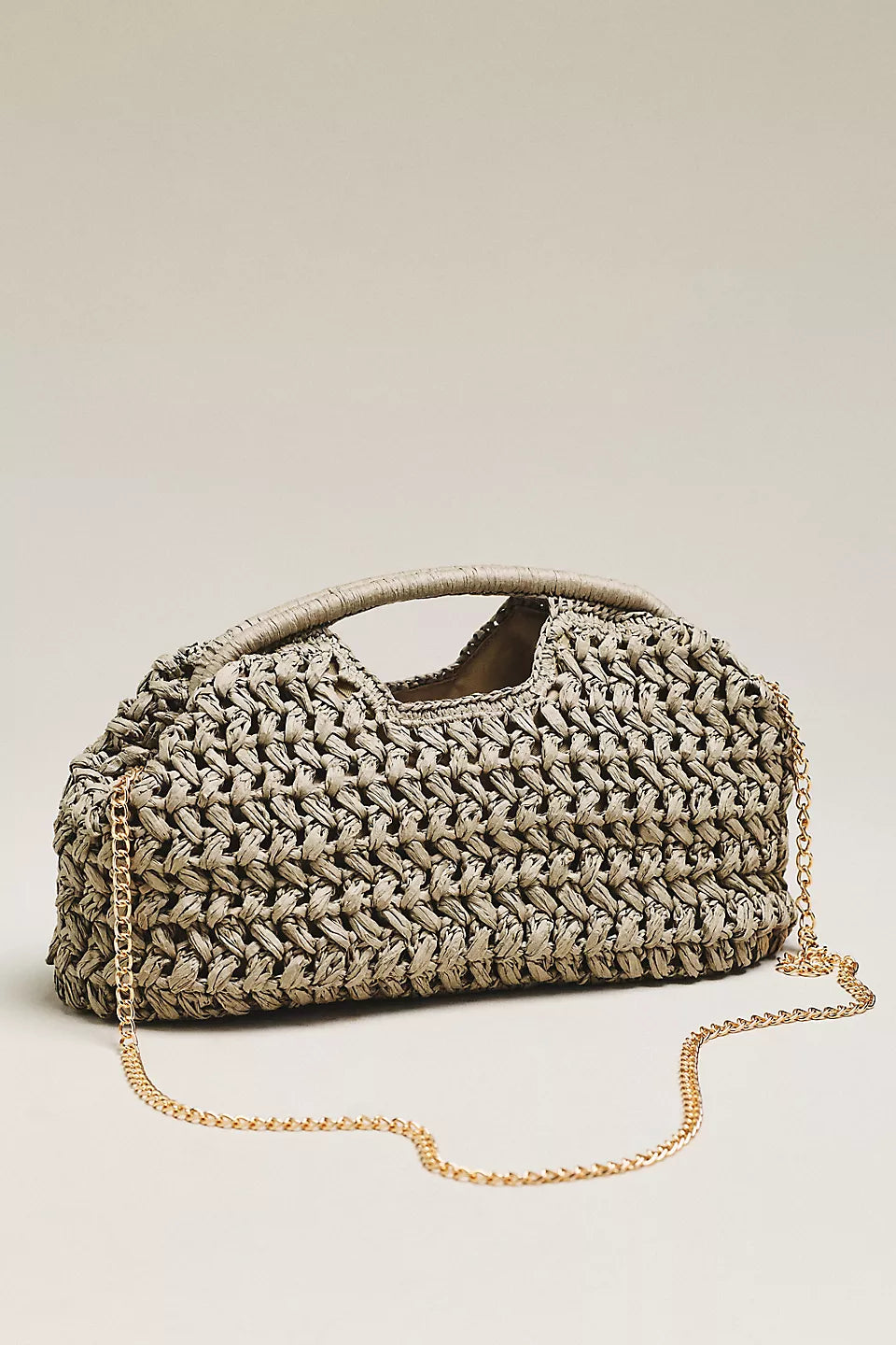 Anthropologie Urban Expressions Lani Raffia Clutch