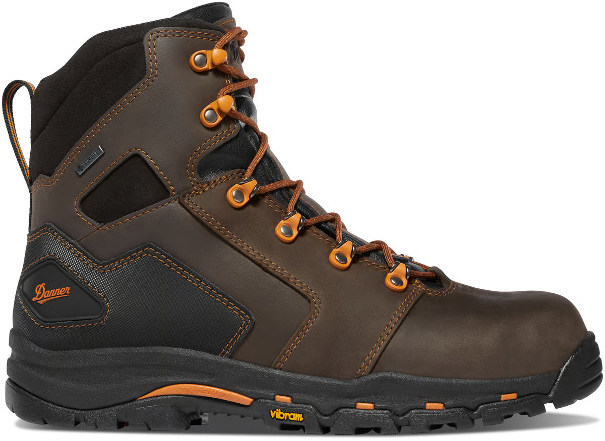 Danner Vicious Men's 6" Brown/Orange Composite Toe Size 11.5