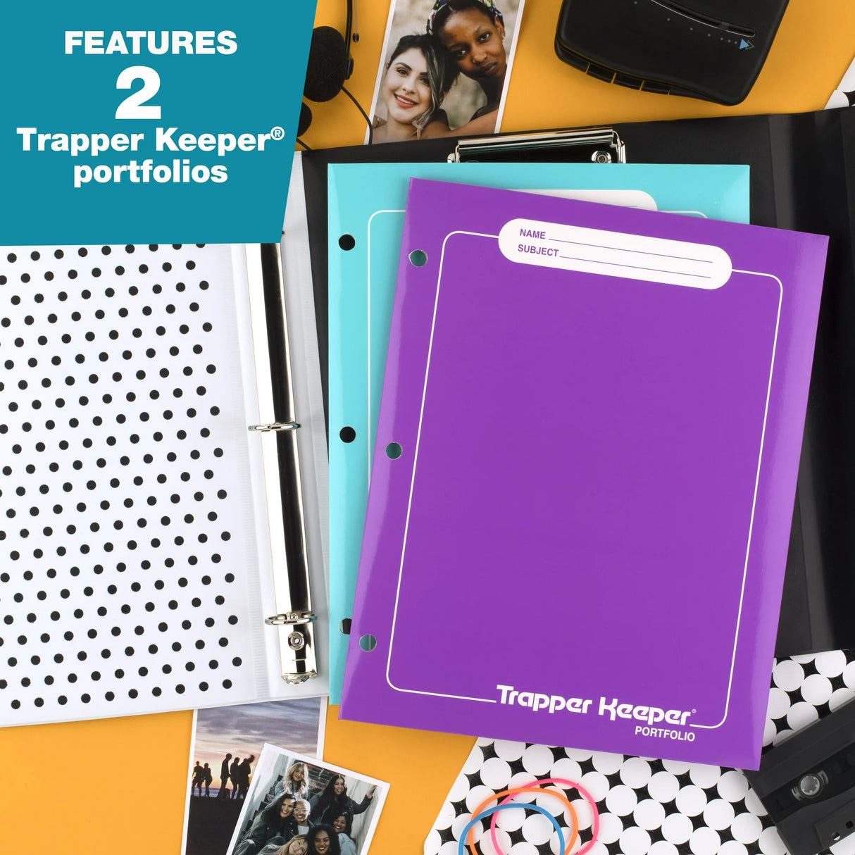 Mead Funky Trapper Keeper Binder With 1" Round Rings