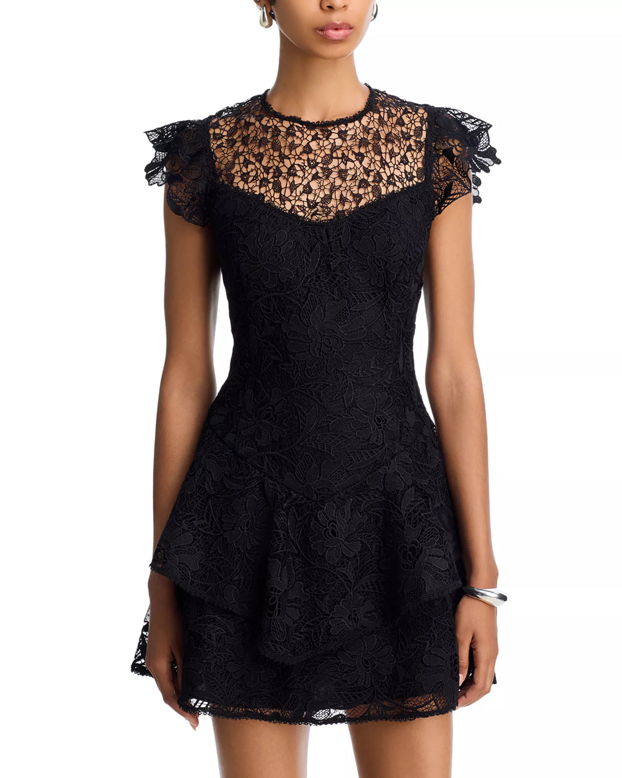 AQUA Lace Sleeveless Mini Dress - Exclusive Size: XS