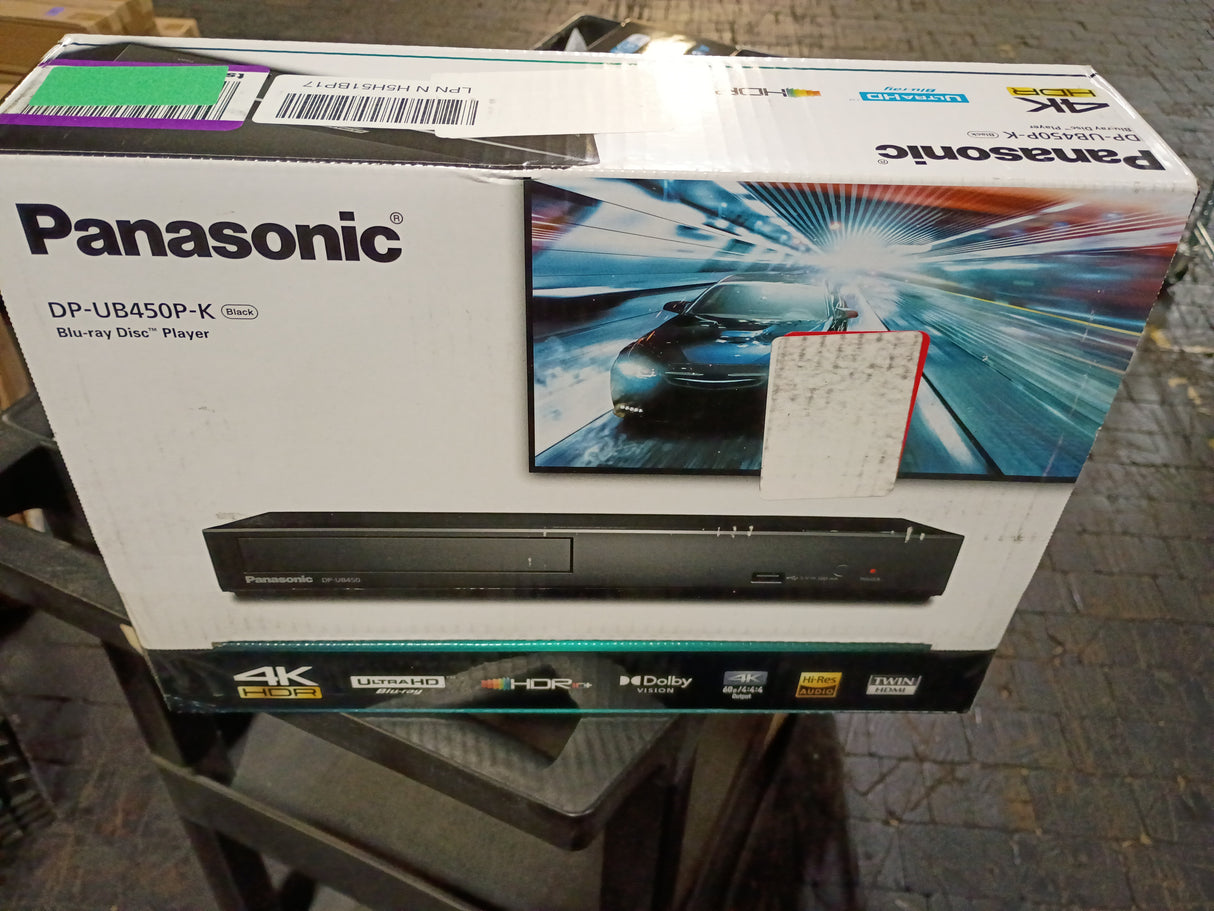 Panasonic Premium 4K Blu Ray Player, UHD DVD Blu Ray Player with Hi-Res Sound, 4K VOD Streaming, HDR10+ and Dolby Vision™, DP-UB450 (Black)