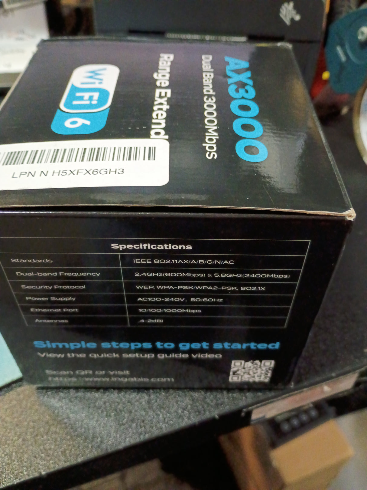 2025 AX3000 WiFi 6 Range Extender, WiFi Extender Signal Booster with Gigabit Ethernet Port, Dual Band (2.4G&5.8G) WiFi Repeater Cover up to 13888sp.ft, Faster Speed and Wider Cover, Quick Setup