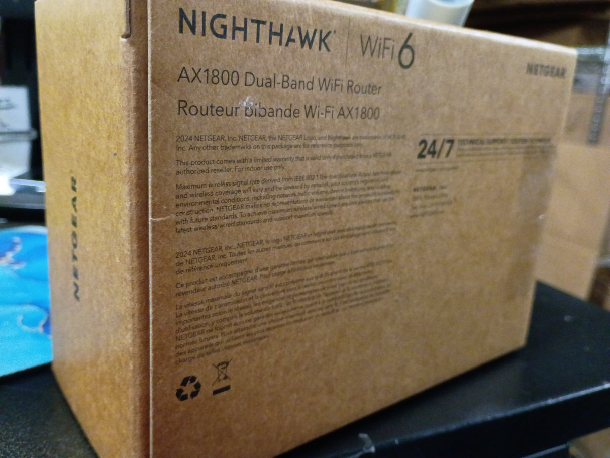 NETGEAR NIGHTHAWK Wi-Fi 6 AX1800 Dual-Band Wi-Fi Router