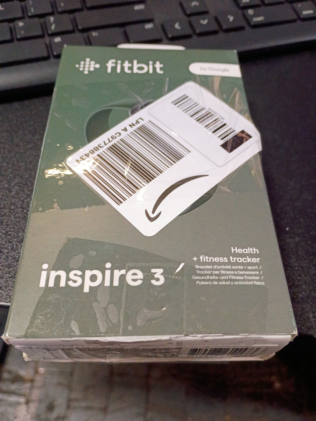 Fitbit Inspire 3 Health &-Fitness-Tracker with Stress Management, Workout Intensity, Sleep Tracking, 24/7 Heart Rate and more, Midnight Zen/Black 1 Size