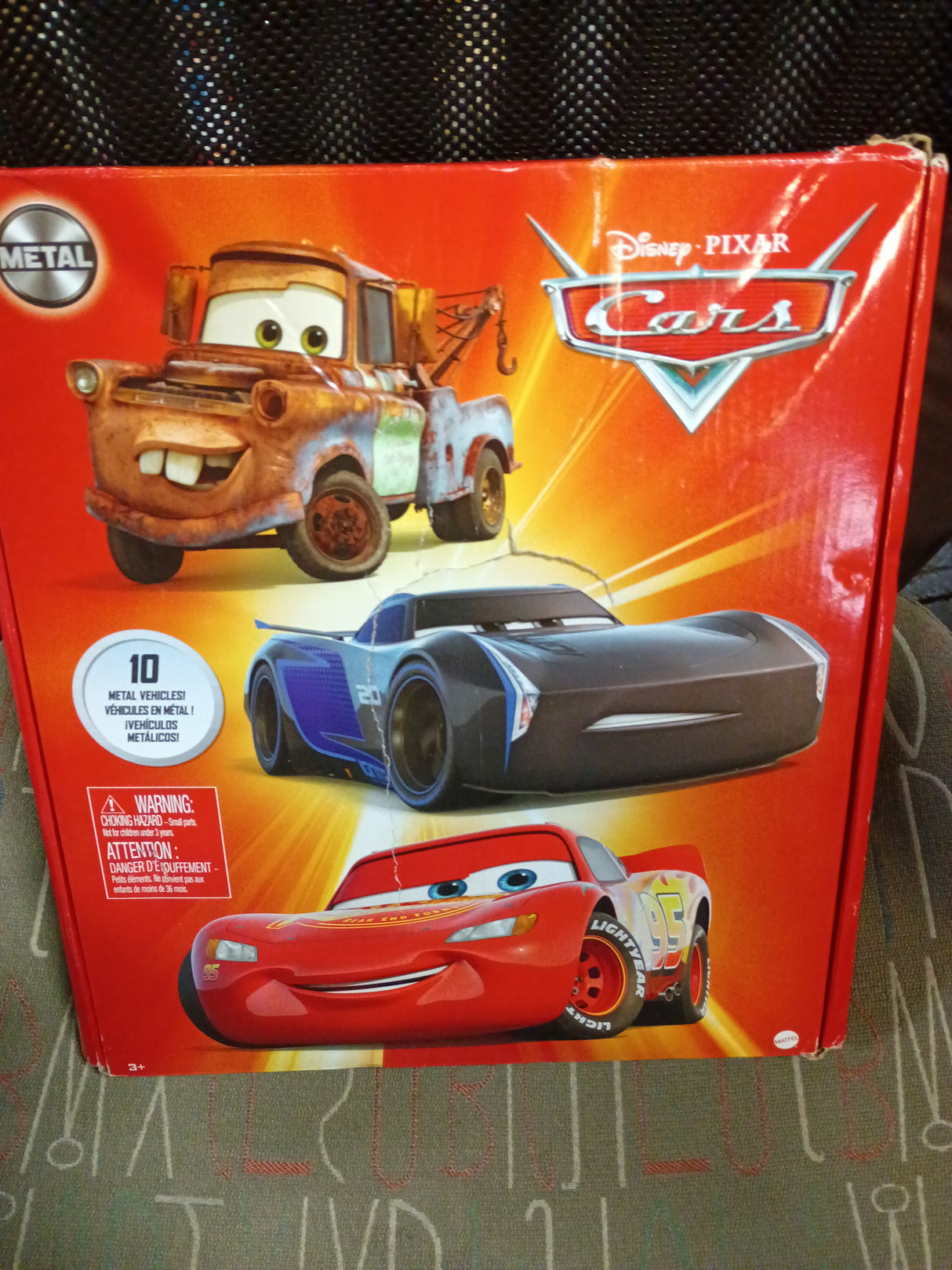 Mattel Disney and Pixar Cars Set of 10 Die-Cast Mini Racers Vehicles, Collectible Set of 1:55 Scale Toy Cars Inspired by Movies