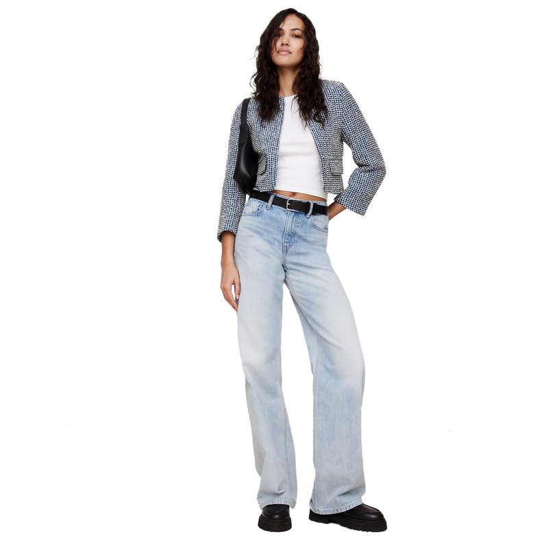 Banana Republic Women's Boucle Collarless Jacket - 12