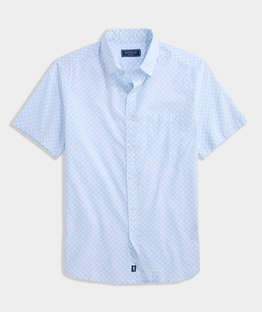 Tossed Pineapple Cotton Madras Short-Sleeve Shirt