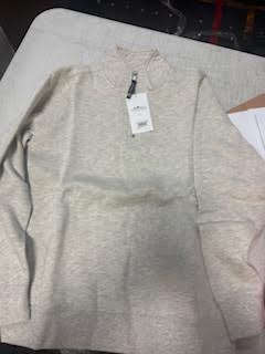 Charles River Apparel Men's Crosswind Quarter Zip Sweatshirt SIZE SMALL