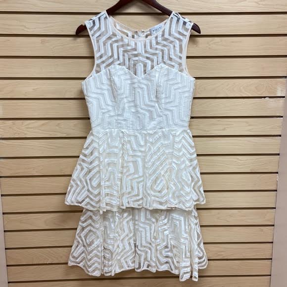 Milly- Womens (Size 4) Dress White