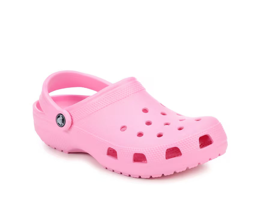Adults Pink Tweed Crocs Classic Clogs 11M