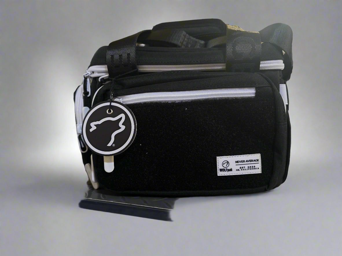 9L Alpha Black with Whit Accents Mini Tactical Lunch Box
