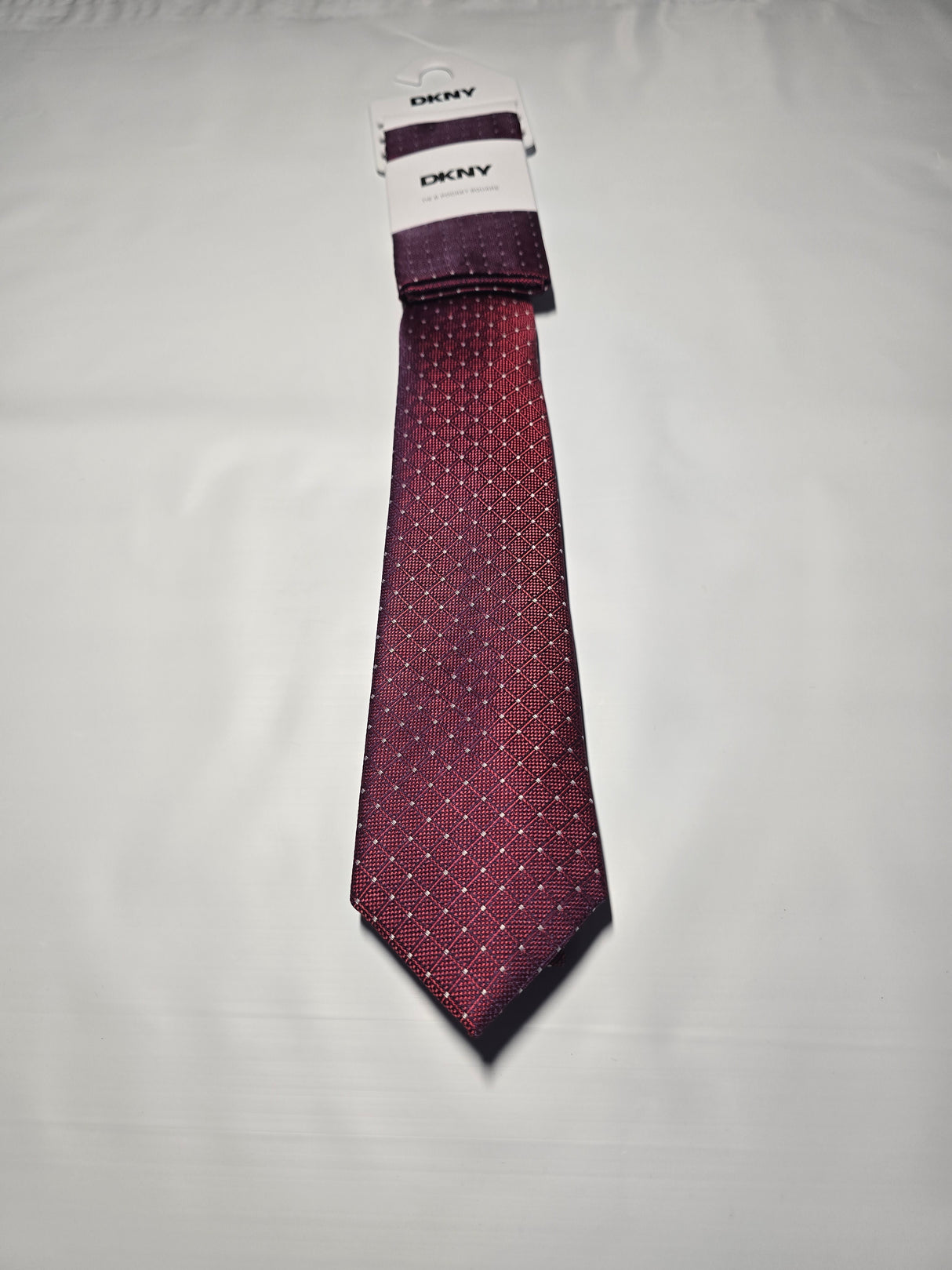DKNY Tie and Pocket Square