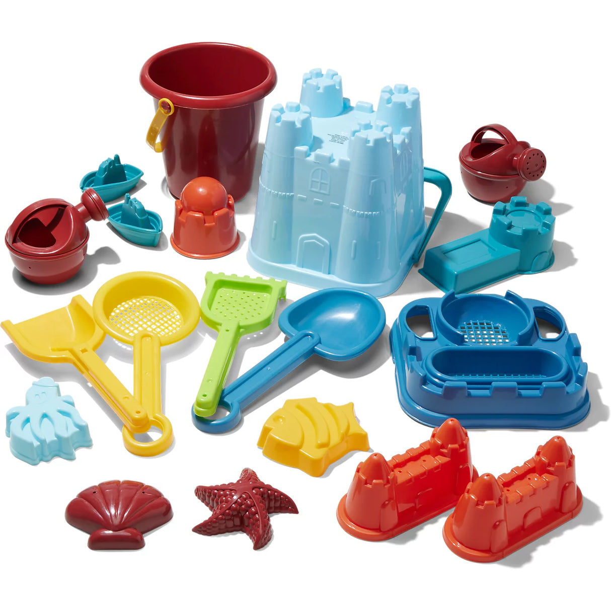 O'Rageous Backpack 20-Piece Beach Toy Set