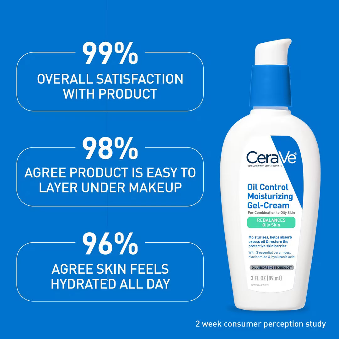 CeraVe Oil Control Moisturizing Gel-Cream 3 Fl Oz