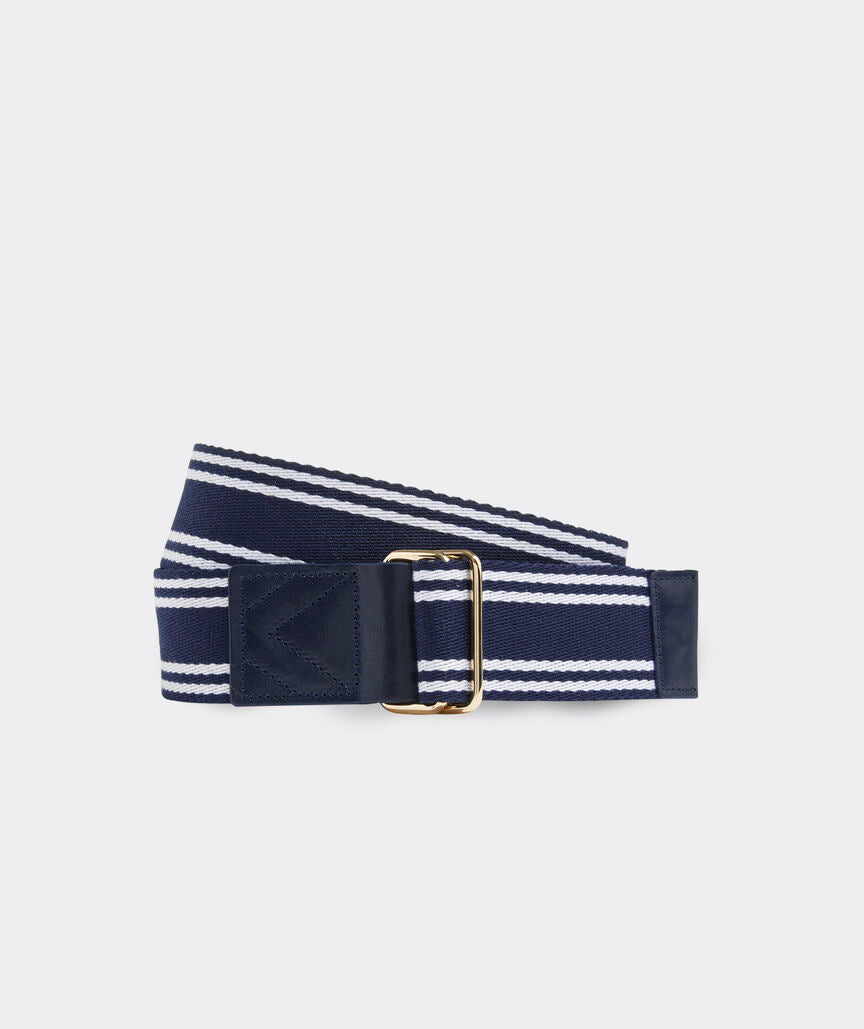 VINEYARD VINES | Heritage D-Ring Belt in Nautical Navy | Women's | M