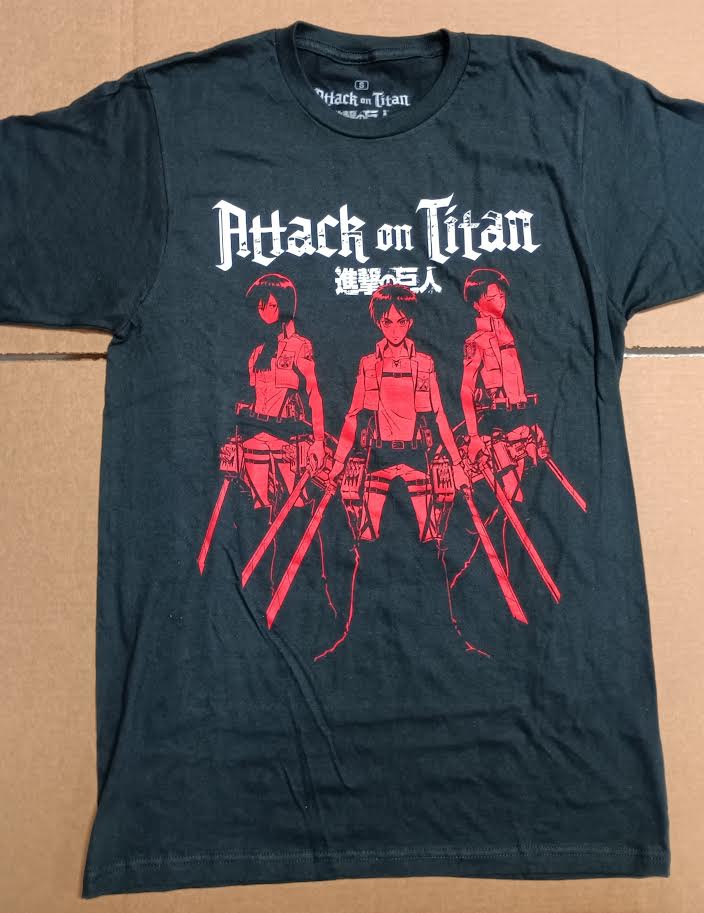 Attack on Titan Training Corps Trio Linear Anime T-Shirt