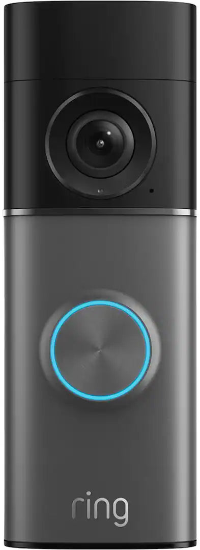 Ring - Wired Doorbell Pro (3rd Gen) — Retinal 4K for ultra-clear video, 10x Zoom, Low-Light Sight for color in near dark - Deep Silver