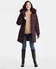 Michael Kors Women's Faux-Fur-Trim Hooded Puffer Coat Size S