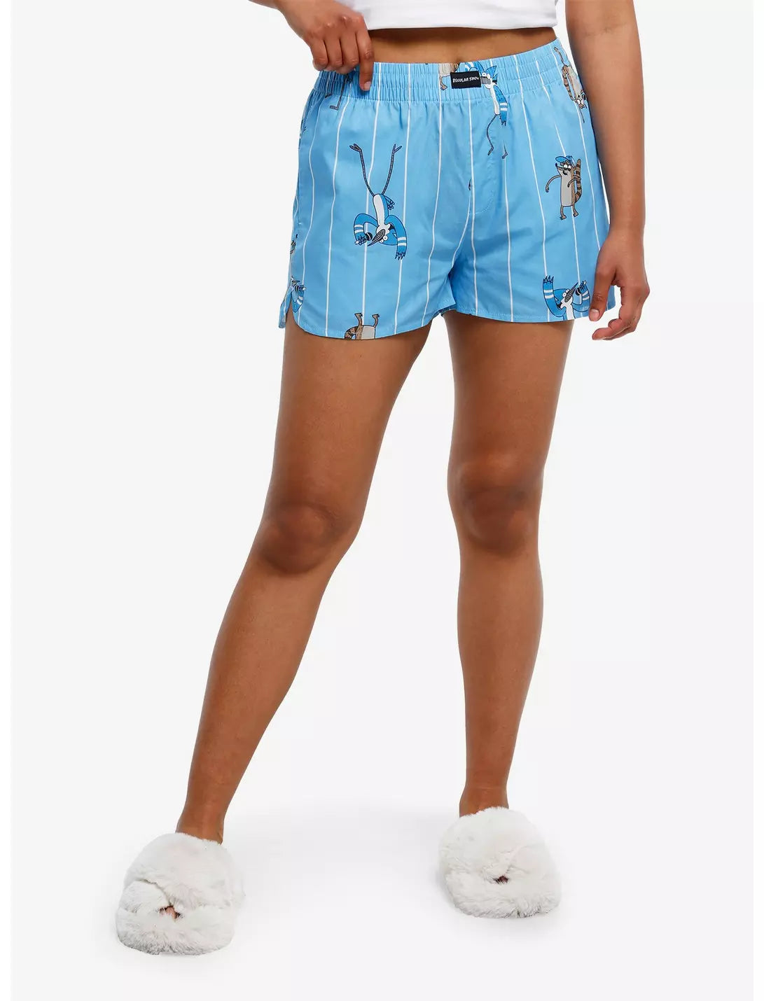 Regular Show Mordecai & Rigby Girls Boxer Shorts M