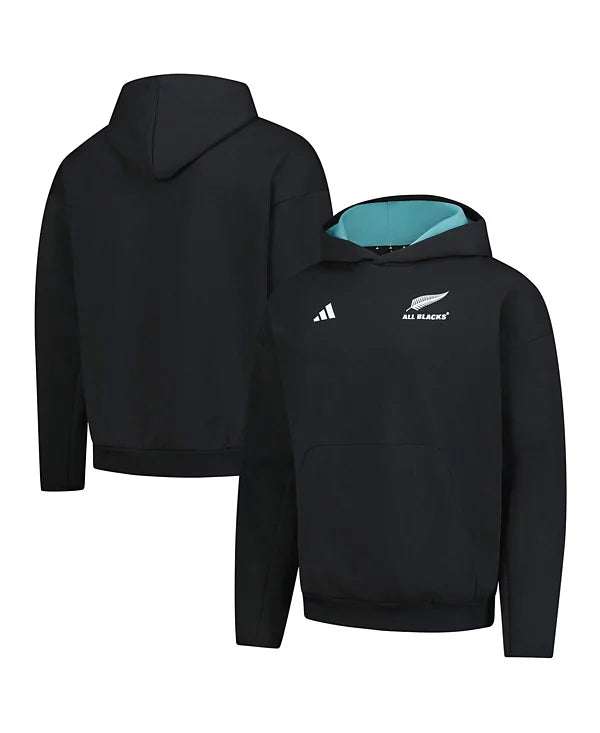 adidas Men's Black New Zealand Rugby 2025/26 All Blacks Pullover Hoodie 3XL