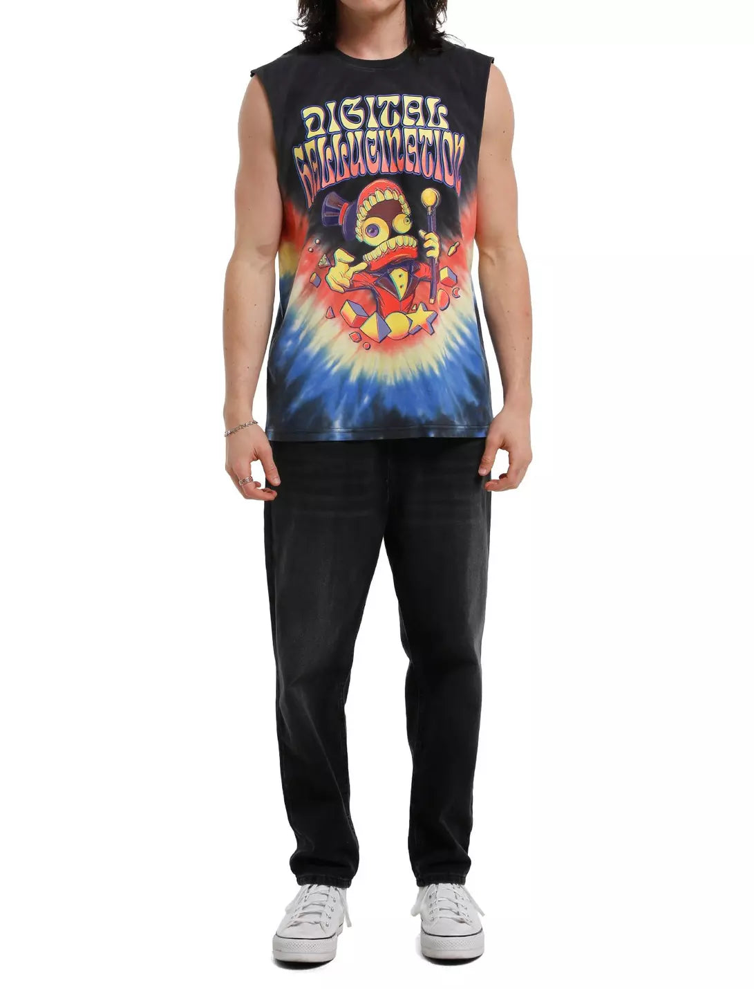 The Amazing Digital Circus Digital Hallucination Tie-Dye Muscle Tank Top