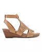 Earth Helodie3 Leather Adjustable Perforated Sandel's Dark Natural