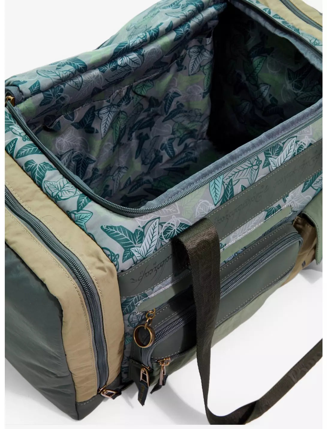 The Lord of The Rings Leaf of Lórien Camo Print Duffle Bag