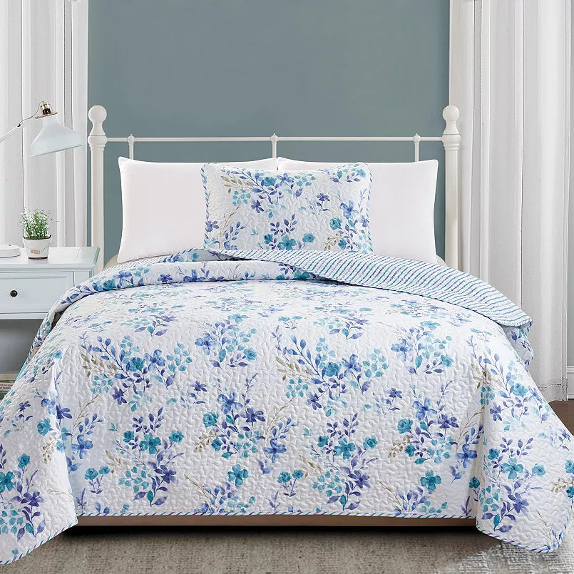 Madelinen® April Morning Quilt Set (Full/Queen)