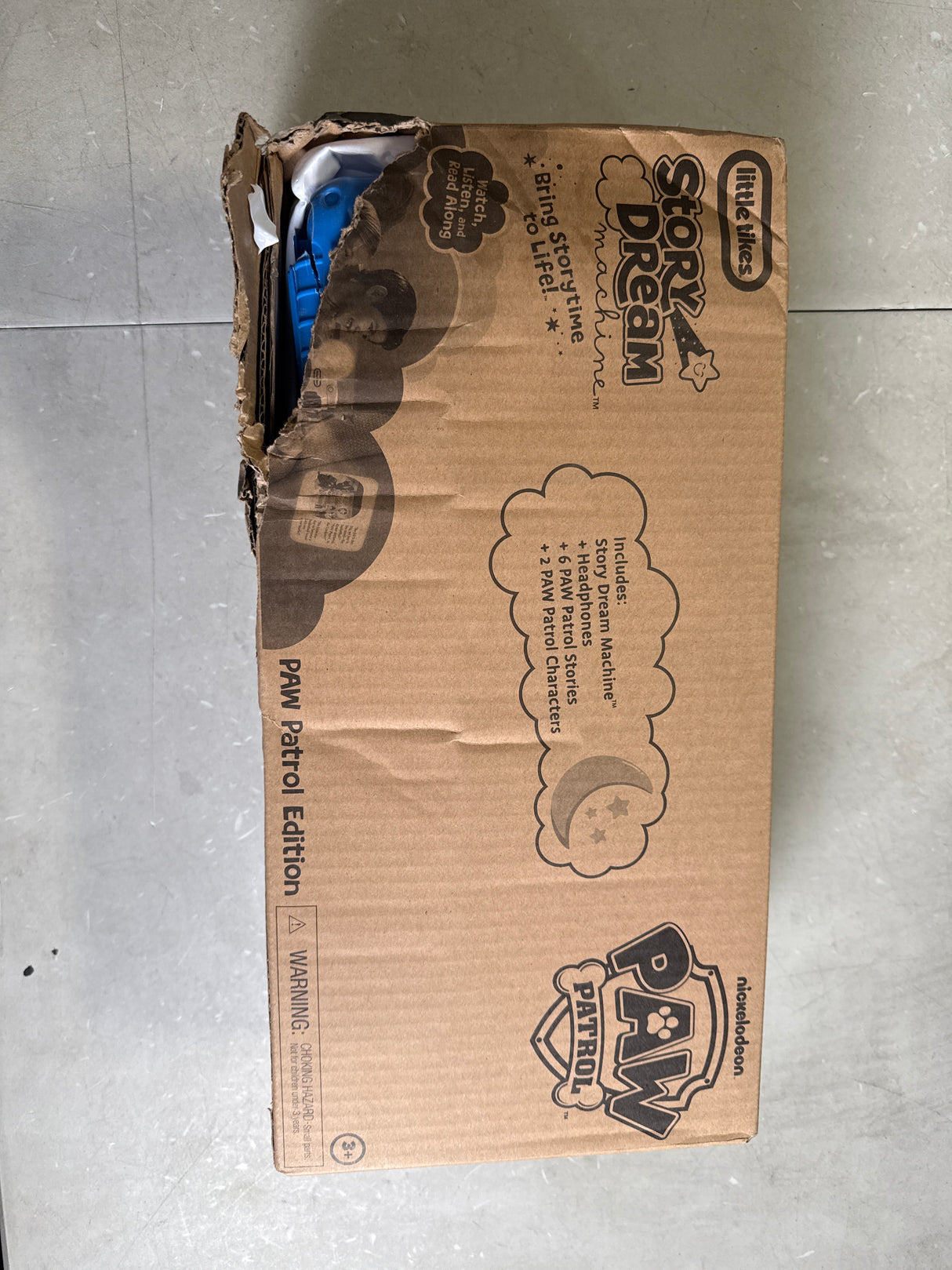 Little Tikes Story Dream Machine PAW Patrol Edition with Headphones, 6 PAW Patrol Stories & 2 Character Figures – Kids Audio Book Player, Toddler Toy Gift Ages 3+ (Amazon Exclusive)