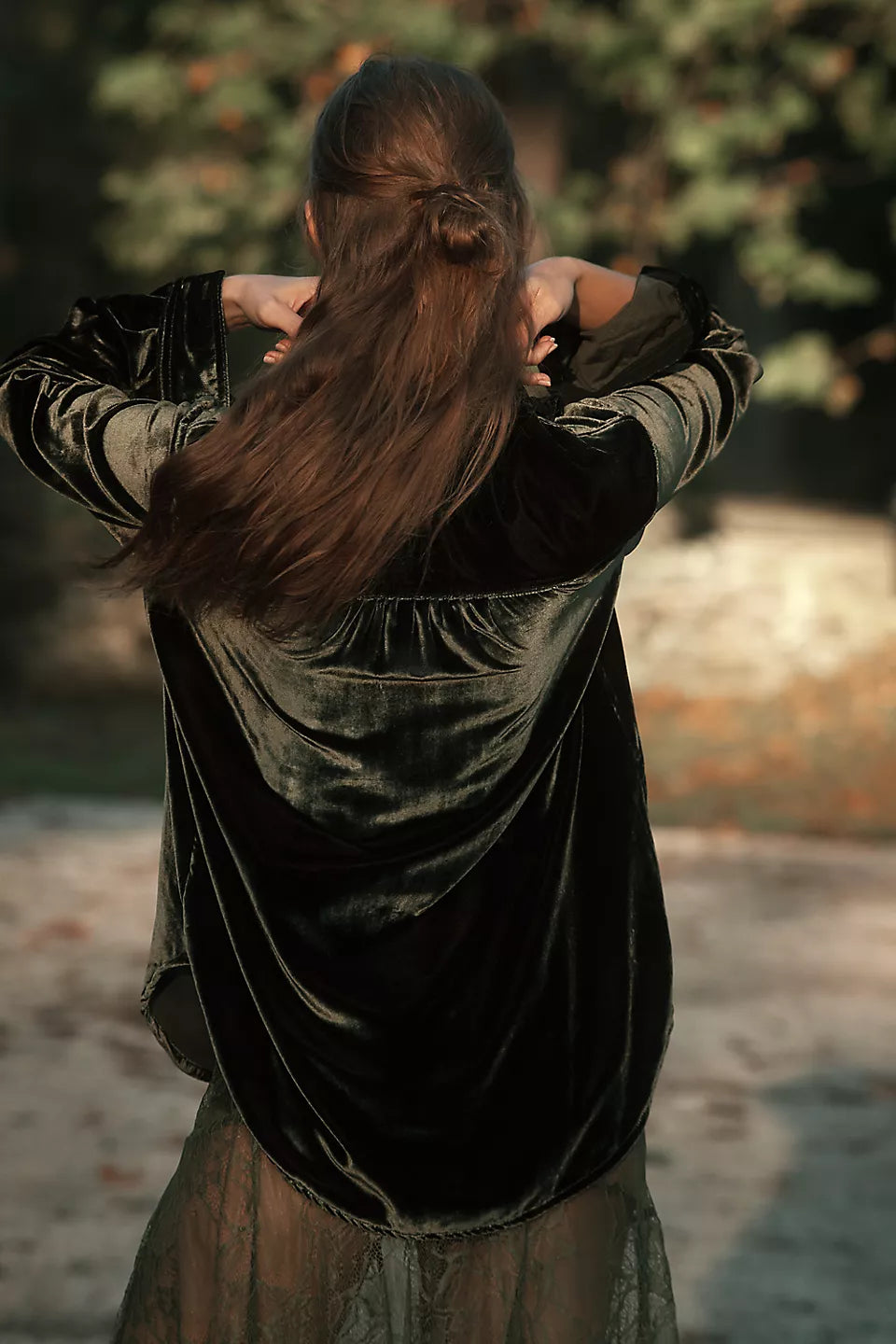 Anthropologie The Hadley Velvet Relaxed Buttondown Shirt by Pilcro Size: L