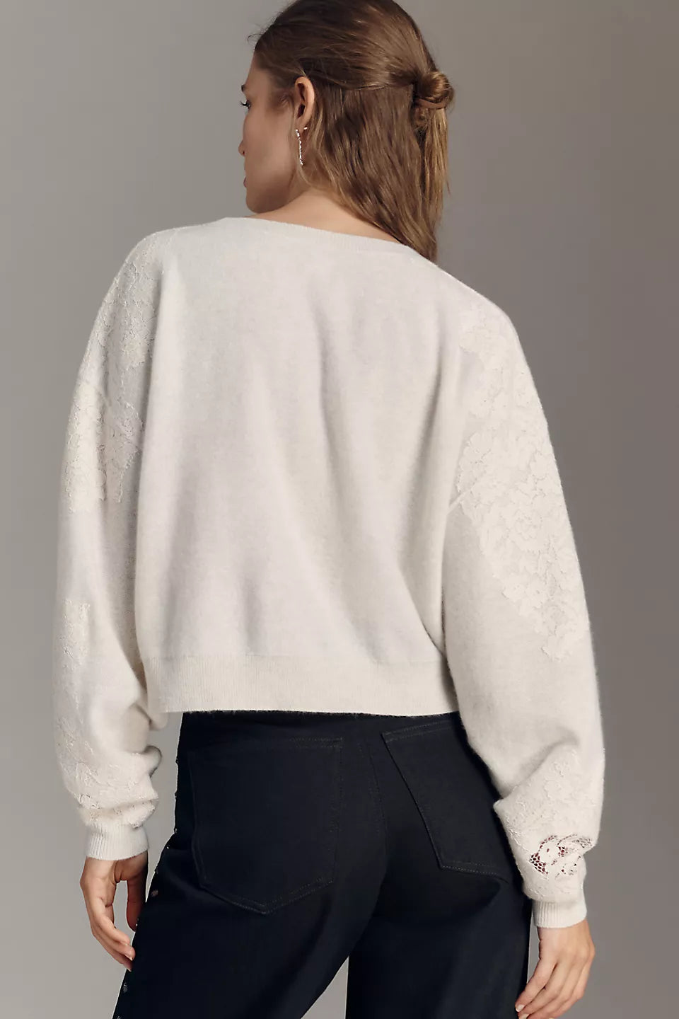 The Alani Cashmere Sweater by Pilcro: Crop Crew-Neck Edition Size: M