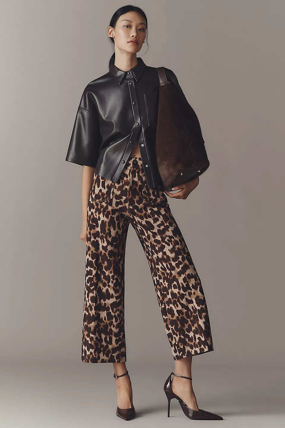 The Colette Ponte Crop Wide-Leg Pants by Maeve Size 29 P