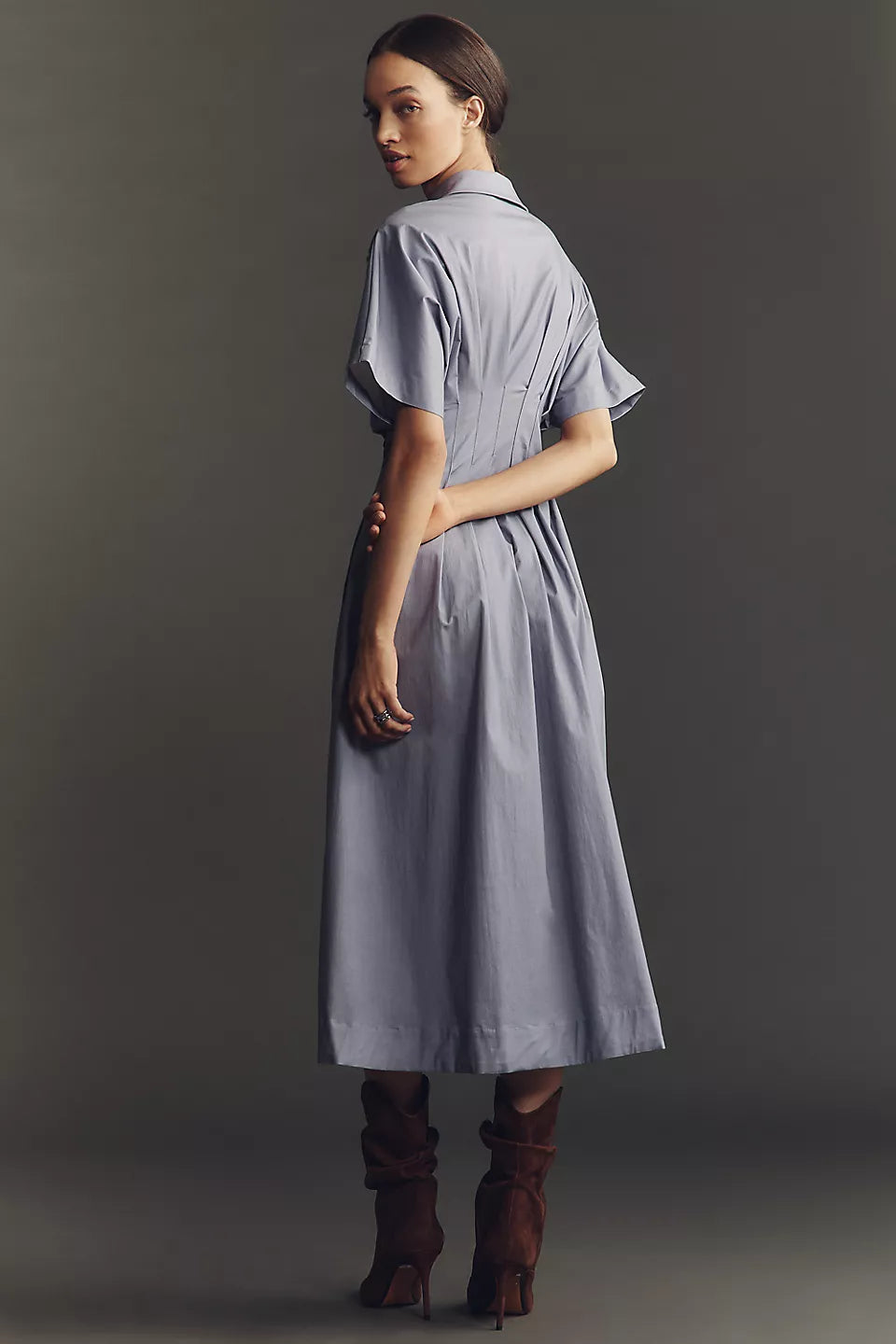 Anthropologie The Tobie Shirt Dress by Exquise Size: M