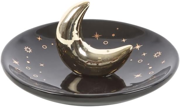 Sensory Crescent Moon Incense Holder: Ceramic Design for Serene Atmosphere - Elegant & Timeless Decor - Durable Craftsmanship - Easy Incense Placement - Ideal for Relaxation & Reflection