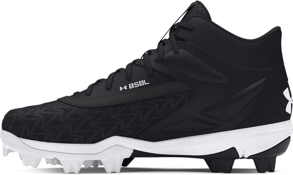 Under Armour Boys' Leadoff Mid RM JR 3.0 Baseball Cleats