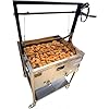 TY'S 12 Gallon Deep Fryer Cart with Basket Lift | Portable 4 Wheel Large Batch Fryer | Stainless Steel | Outdoor Propane Frying Cart