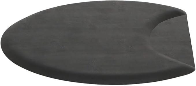 2.5' x 3' Super Soft Circular Salon Mat for Stylists