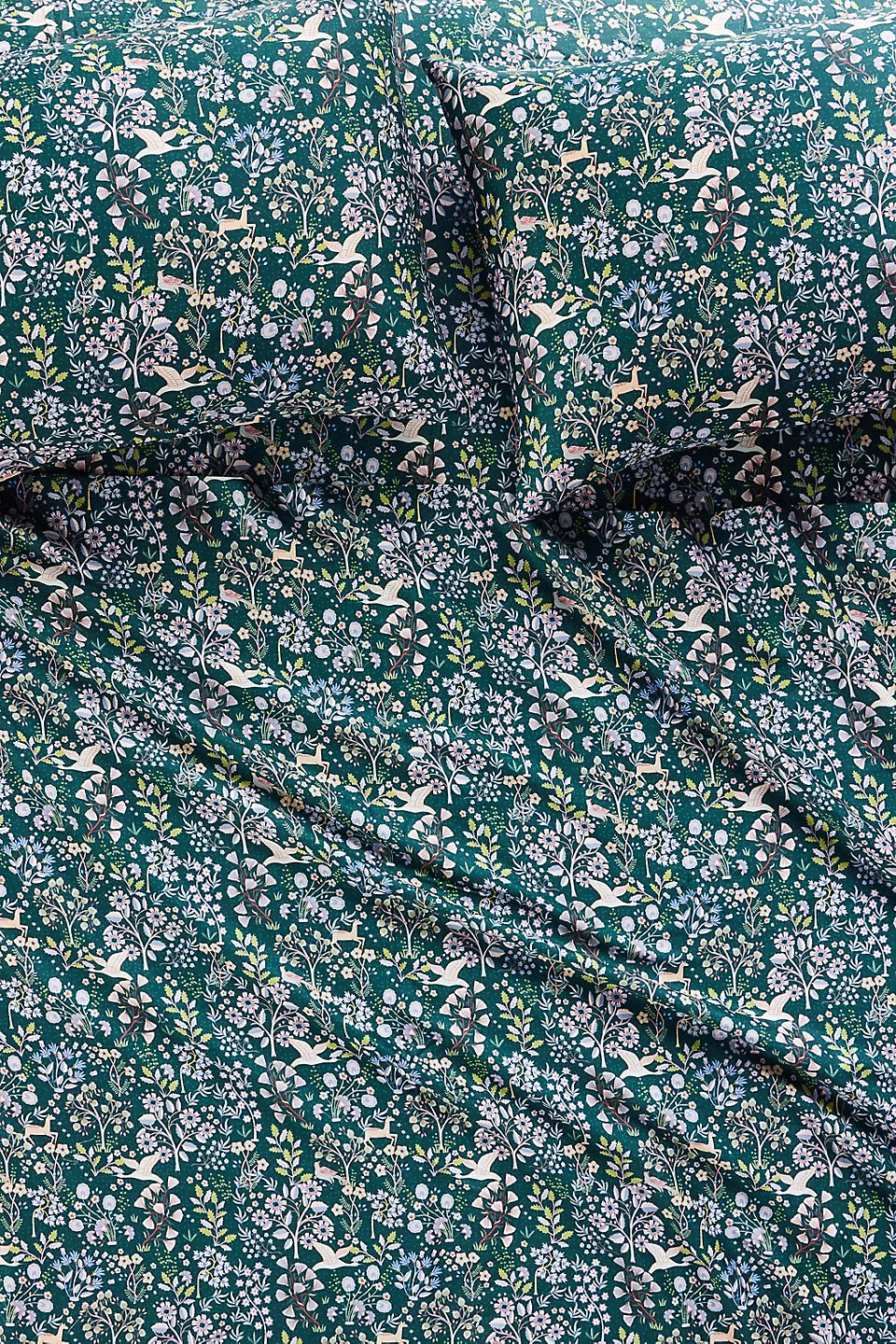 Organic Cotton Sateen Printed Sheet Set by Anthropologie - Michelina - Size Queen