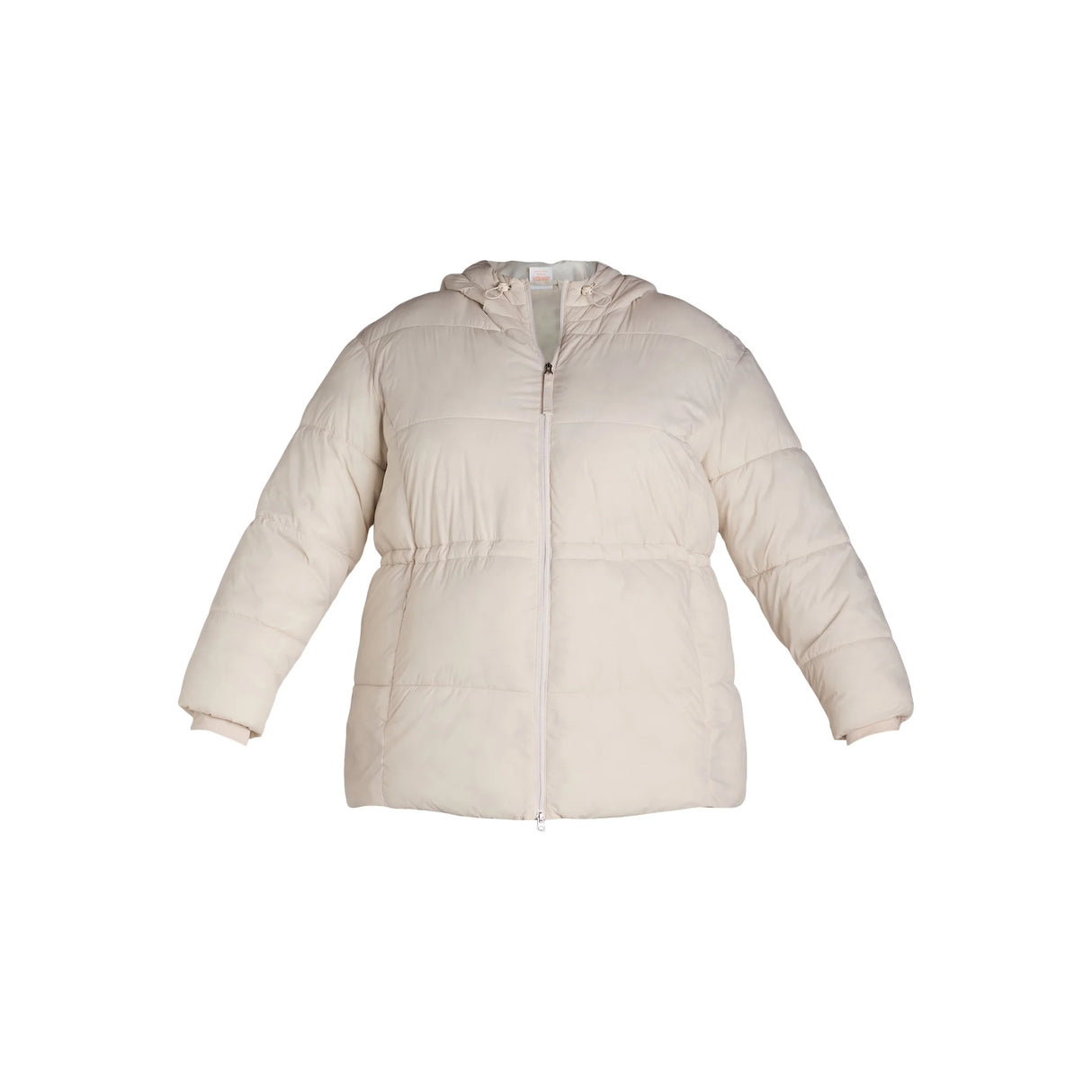 Ozark Trail Women’s Plus Hooded Puffer Jacket, Mid Length Size: Large (12-14)