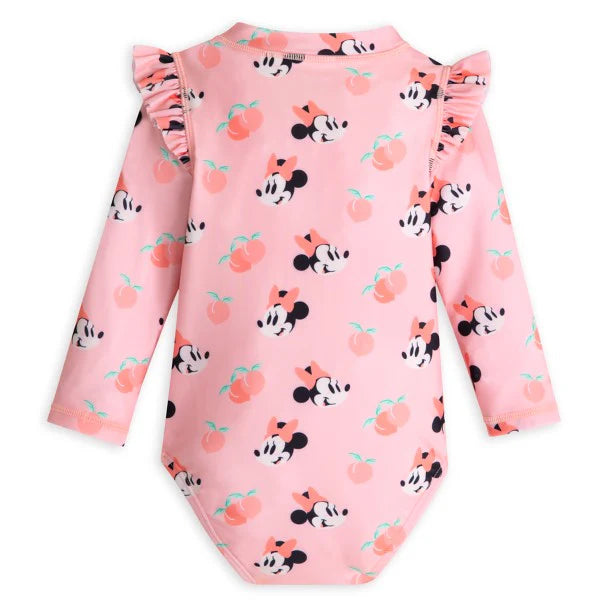 TheDisneyHouse Minnie Mouse Pink Cute One-Piece Swimsuit for Baby - (12-18) Months