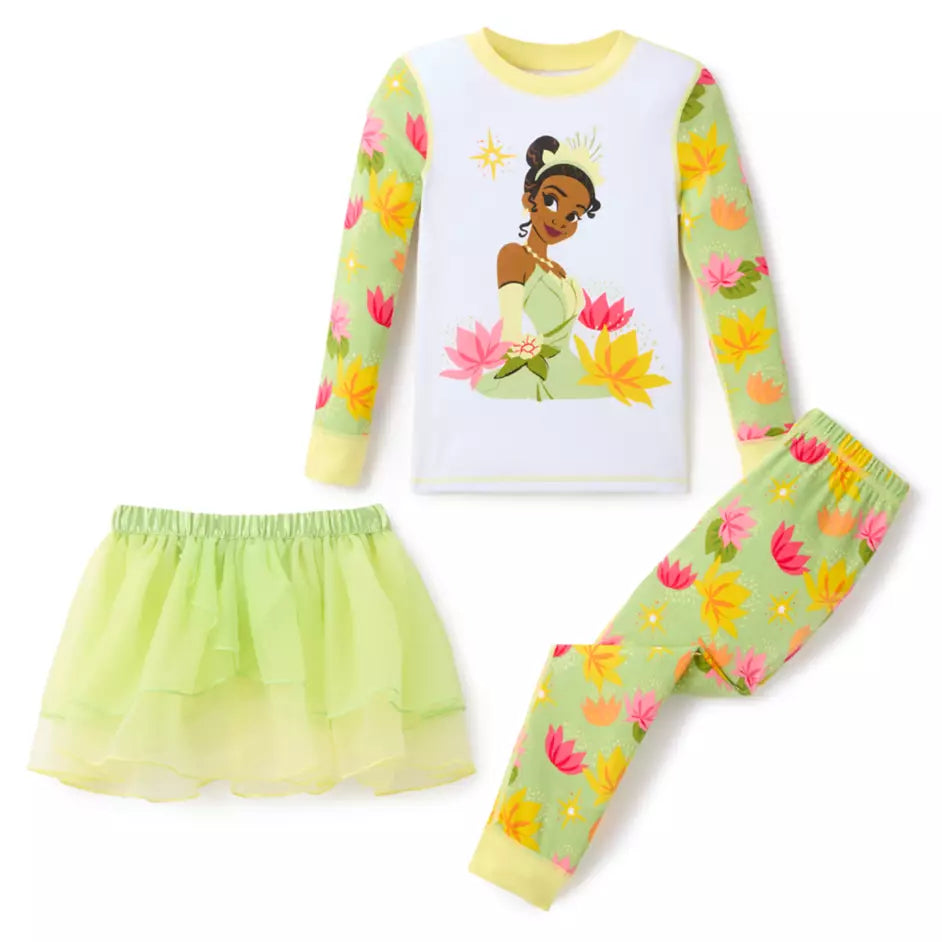 Tiana PJ PALS and Tutu Set for Girls – The Princess and the Frog Size 8