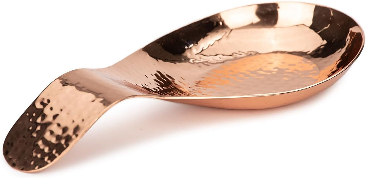 Thirstystone Large Hammered Stainless Steel Penny Copper Colored Spoon Rest