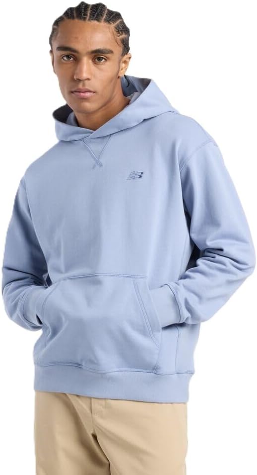 New Balance Men's Athletics French Terry Hoodie - Dusk Shower - Size Small